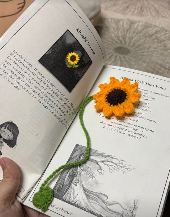 Handmade flower brooch