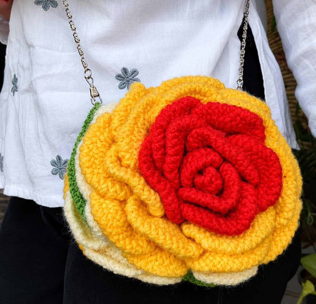 Crochet mini bag